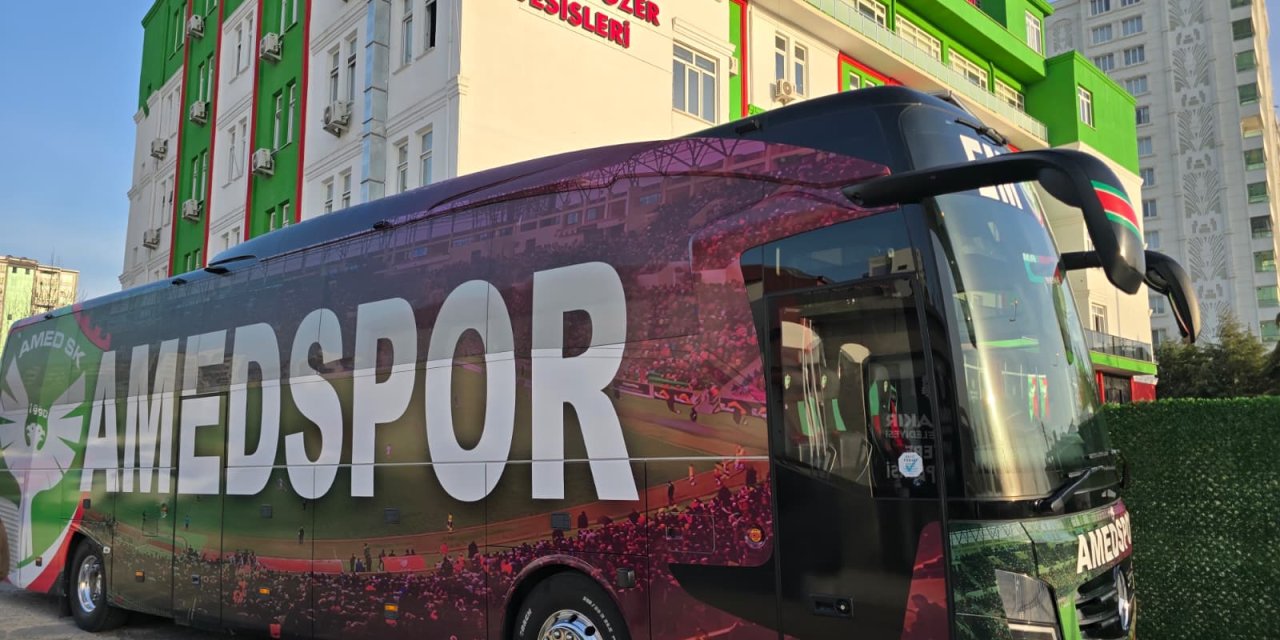 Amedspor takım otobüsü Bandırma yolunda